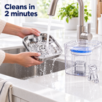 MewSip cleans in 2 minutes