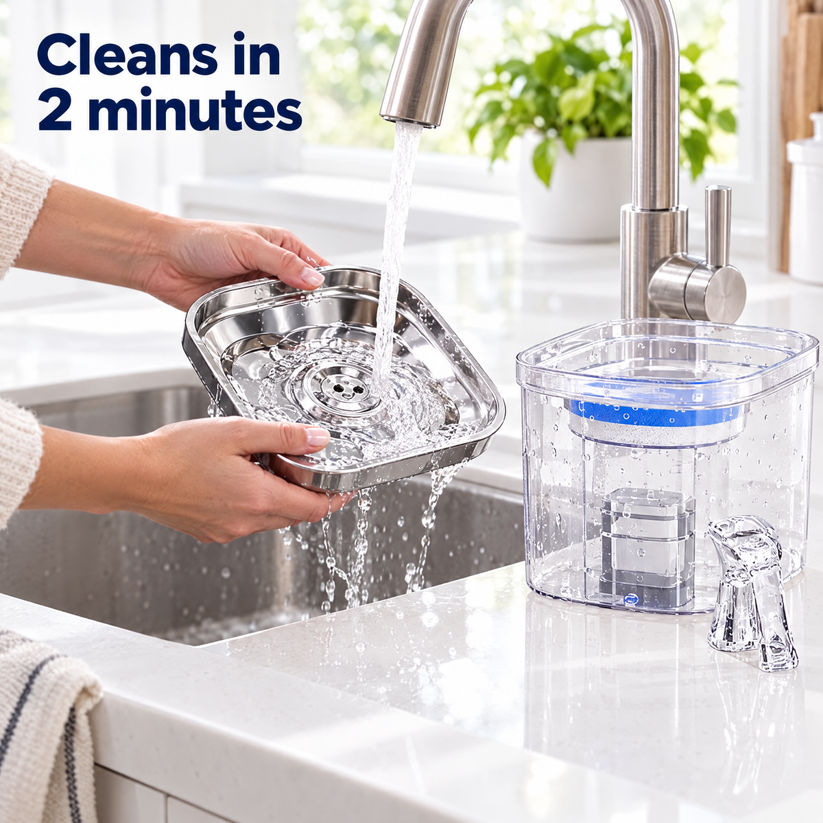 MewSip cleans in 2 minutes