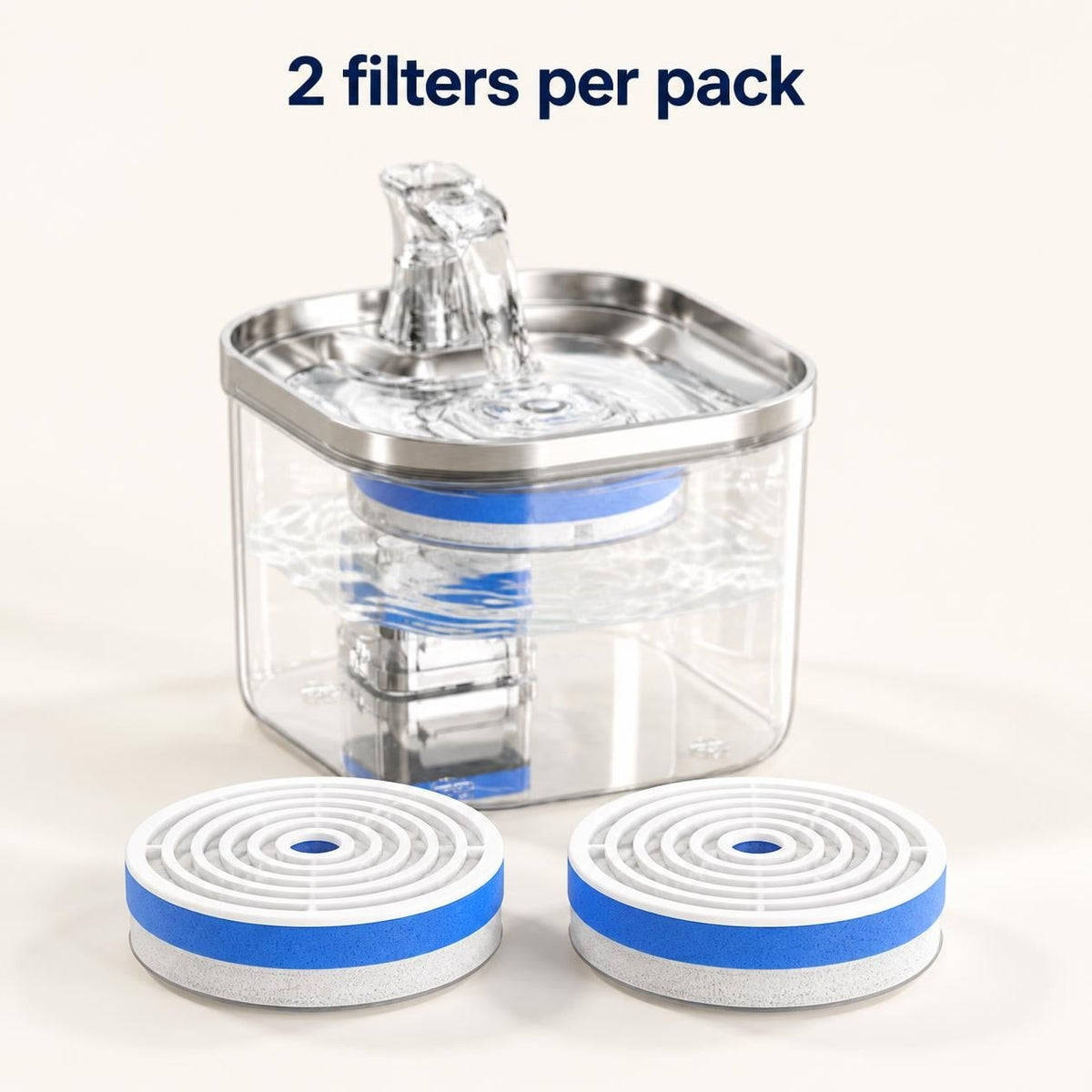 MewSip replacement filters: 2 filters per pack